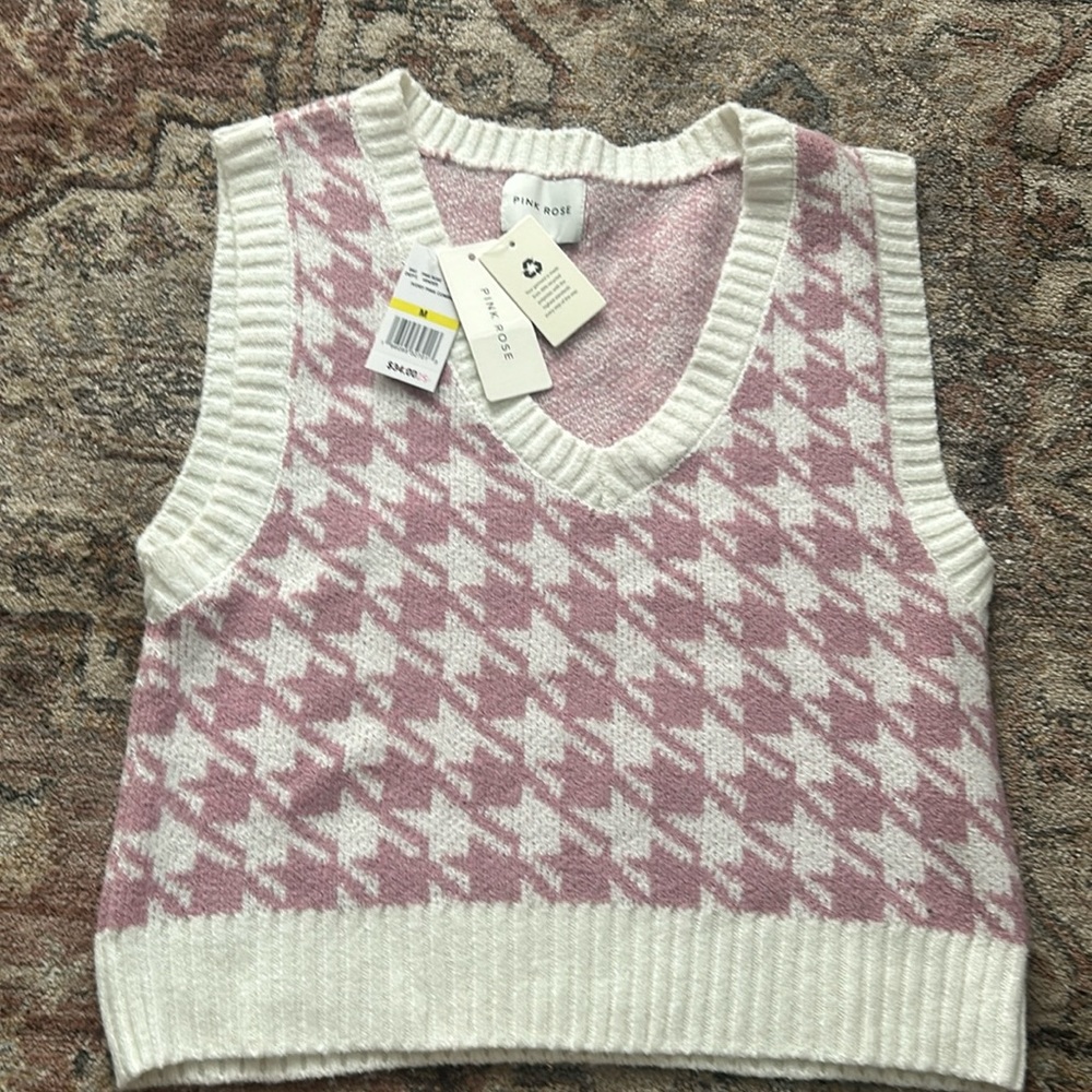 sweater pink rose brand new